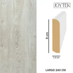 JOYTEK - Guardapolvos MDF Roble Blanco 1 Unidad - 240 cm