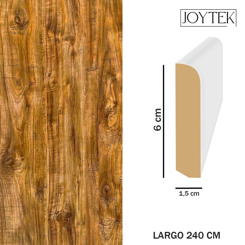 JOYTEK - Guardapolvos MDF Caoba 1 Unidad - 240 cm