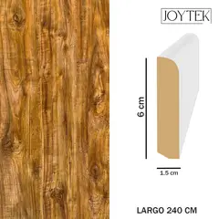 JOYTEK - Guardapolvos MDF Caoba 1 Unidad - 240 cm