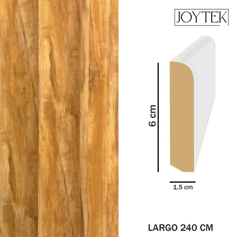 JOYTEK - Guardapolvos MDF Rustico 1 Unidad - 240 cm