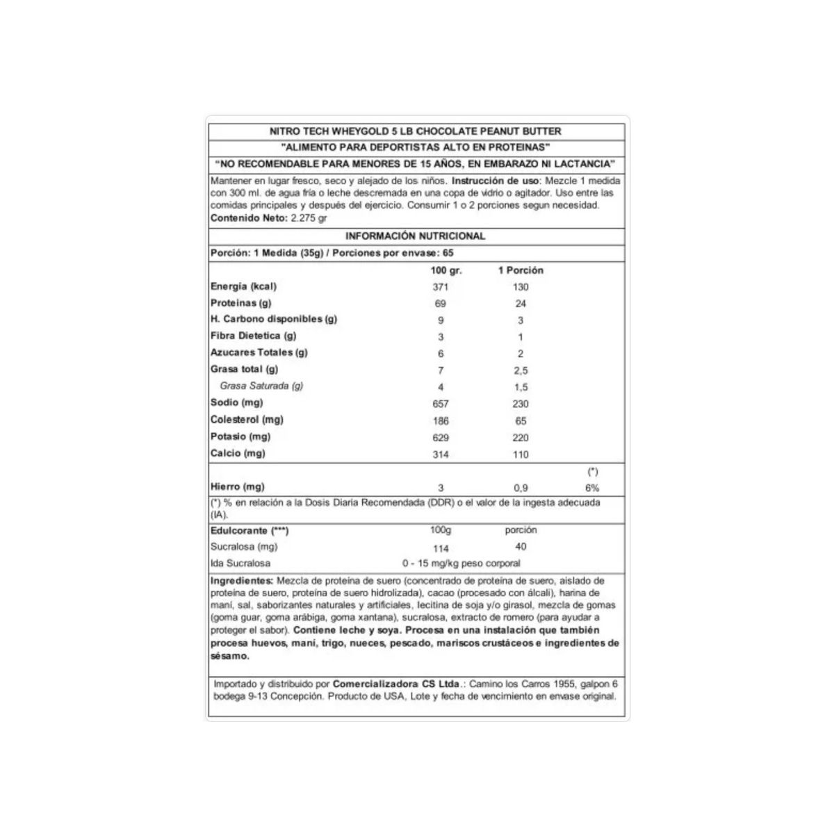 MUSCLETECH - NITRO TECH WHEY GOLD EDICIÓN LIMITADA 5 LBS CHOCOLATE-PEANUT - MUSCLETECH