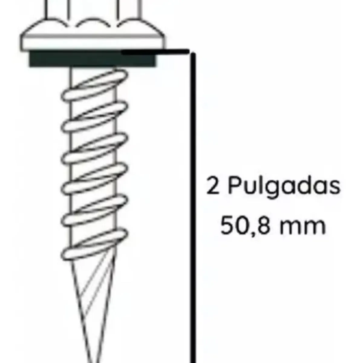 GENERICO - Tornillo Hex Autoperforante P Techo TapFast 10x2 100 Unds