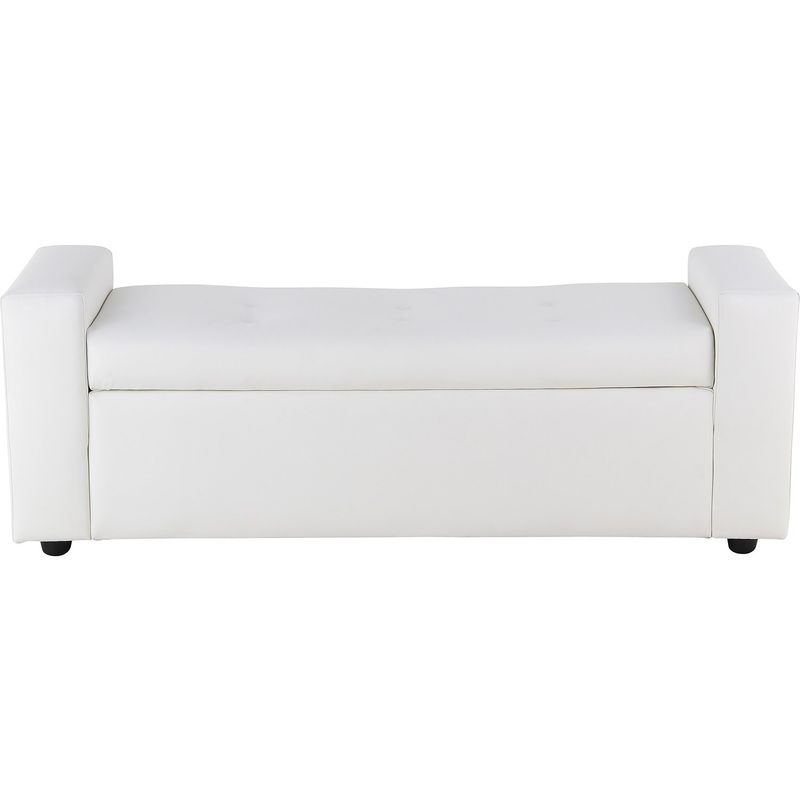 BODEVIR - Banqueta Baul Lawin 2C PU 30 Blanco