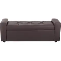 BODEVIR - Banqueta Baul Lawin 2C PU 30 Chocolate