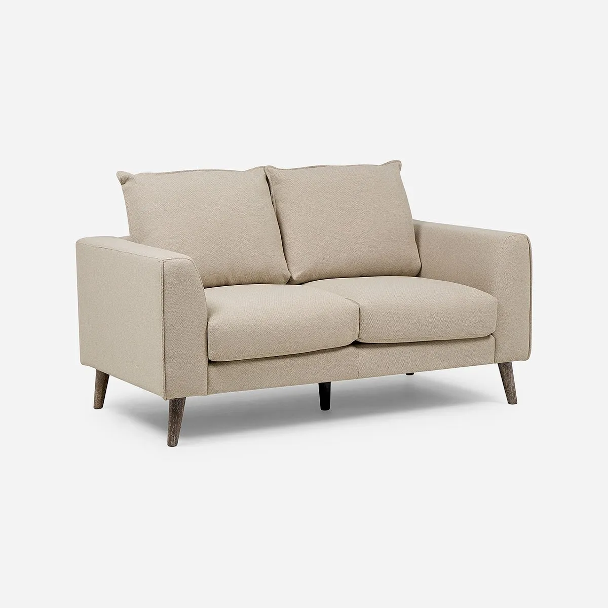 ROSEN - Sofá Biran 2 Cuerpos Tela Beige