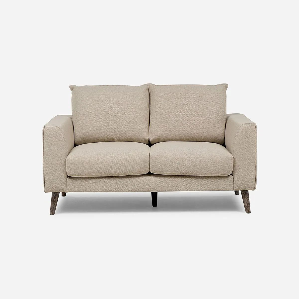 ROSEN - Sofá Biran 2 Cuerpos Tela Beige