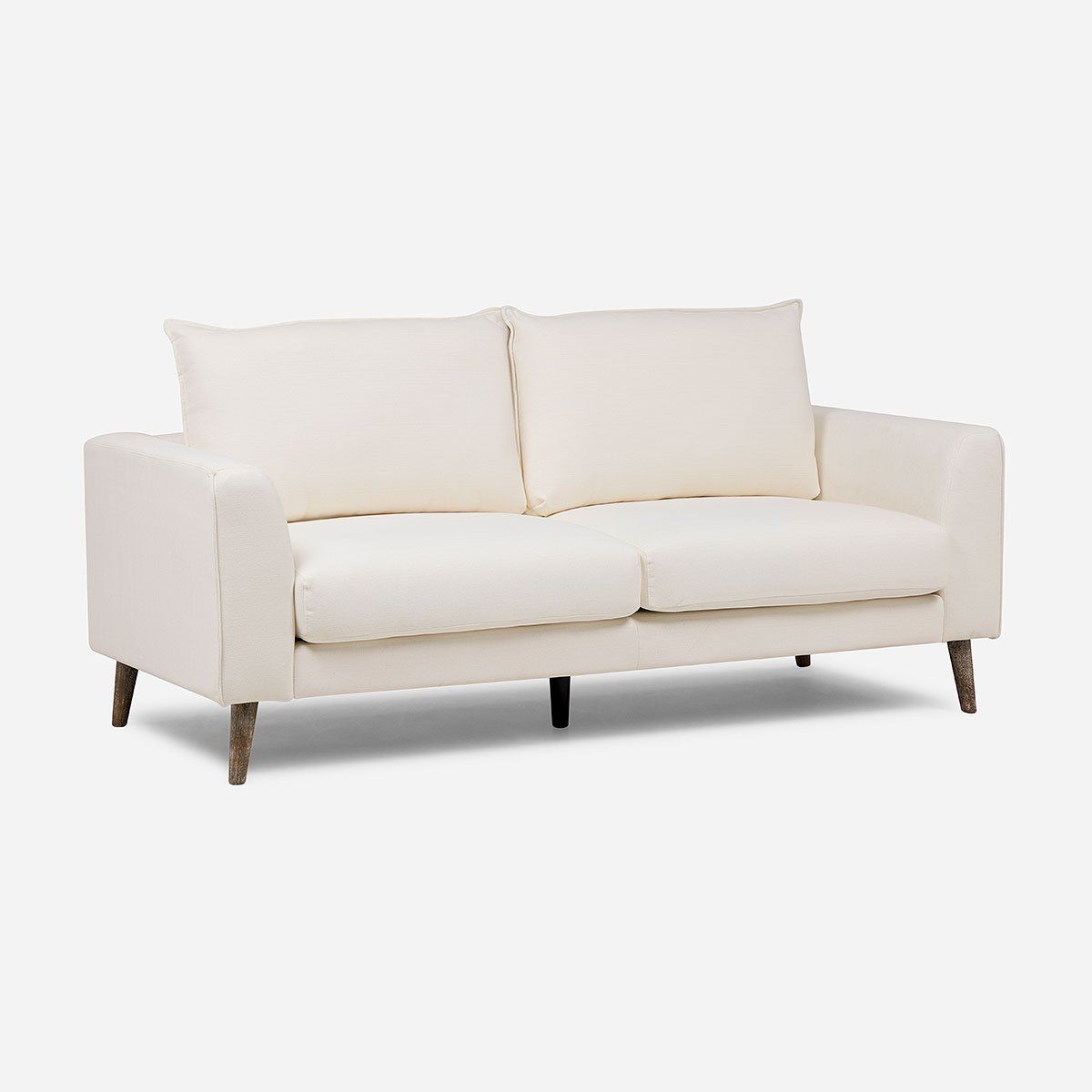 ROSEN - Sofá Biran 3 Cuerpos Tela Crudo