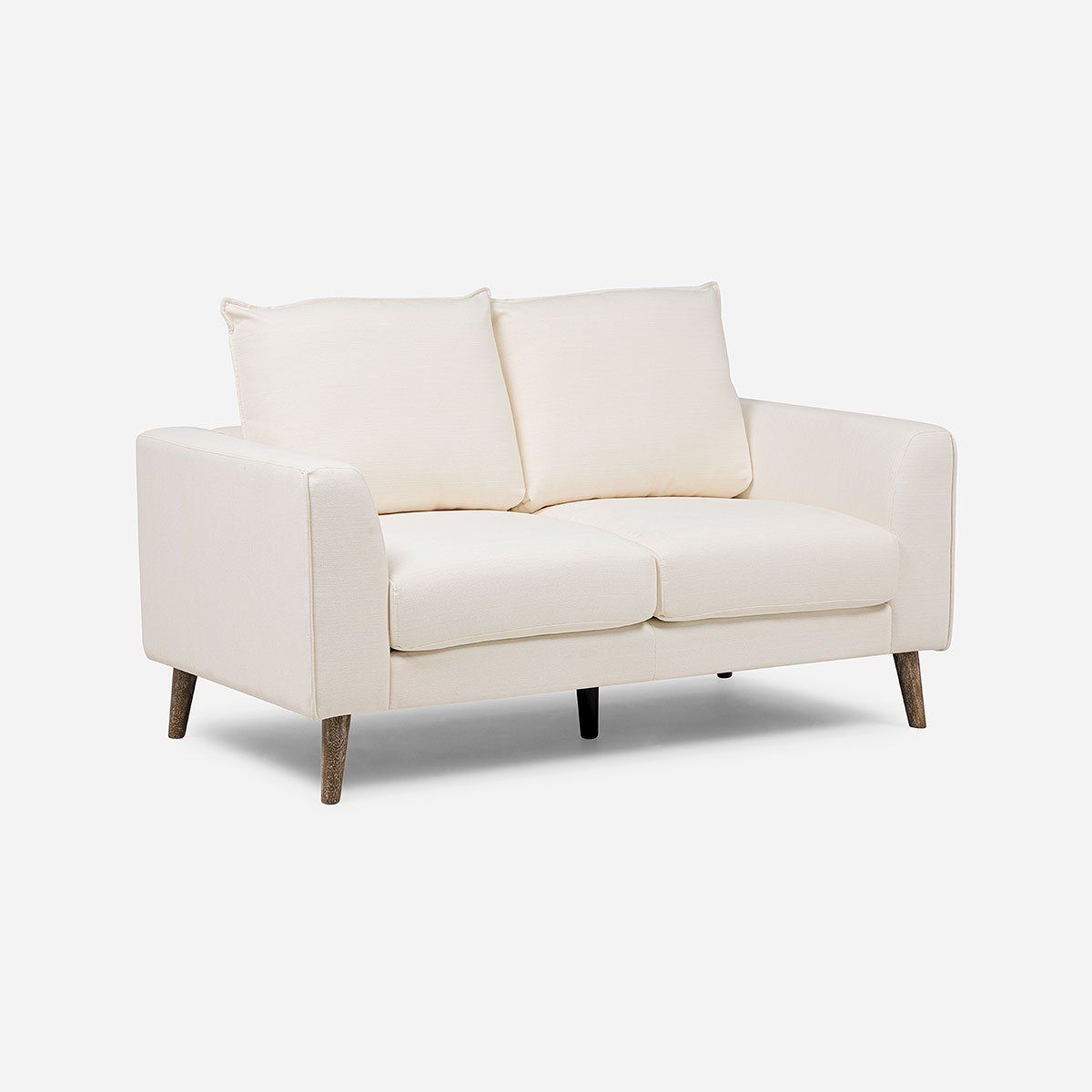 ROSEN - Sofá Biran 2 Cuerpos Tela Crudo