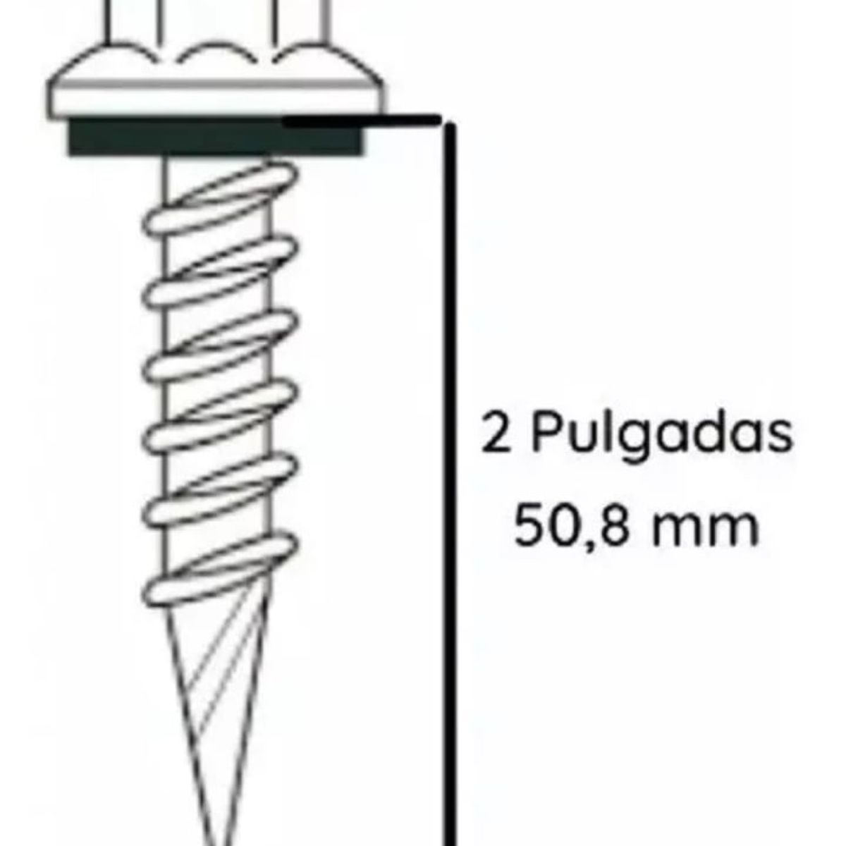 GENERICO - Tornillo Hex Autoperforante P Techo TapFast 10x2 500 Unds