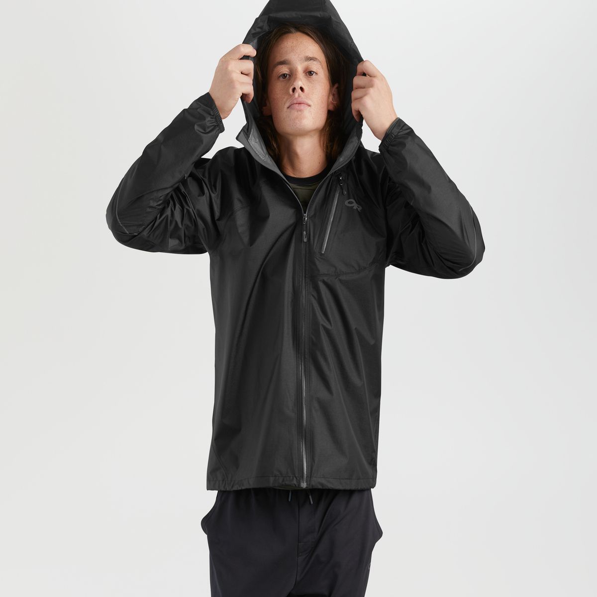 OUTDOOR RESEARCH - Chaqueta Hombre Helium Rain Negro Outdoor Research