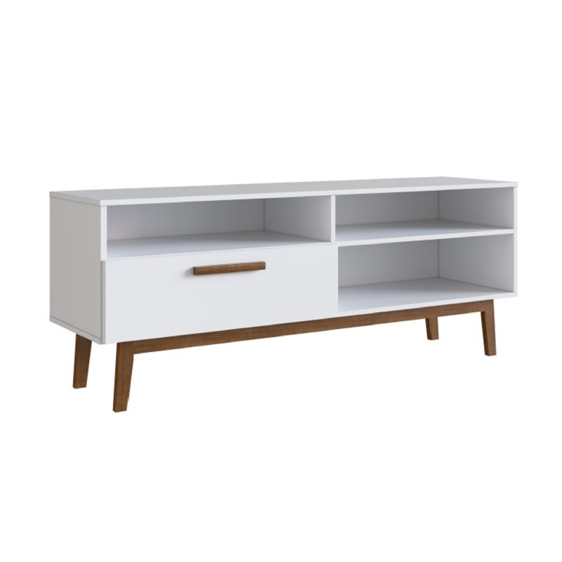 BE DESIGN - RACK CON 3 ESPACIOS Y PUERTA PARA TV 55' BLANCO EMOVELL