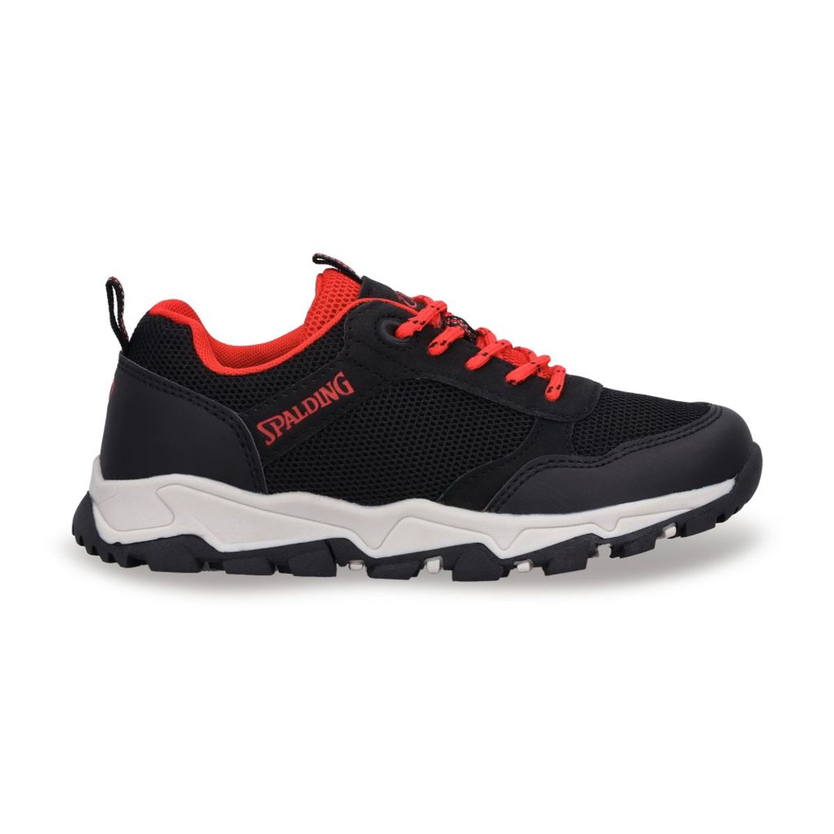 SPALDING - Zapatillas Outdoor Junior Kaya Negro Rojo Spalding