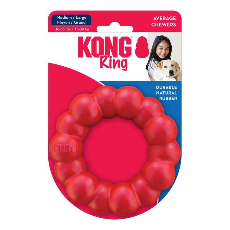 KONG - Kong Ring Juguete Anillo Para Perros Medianos Talla M  L