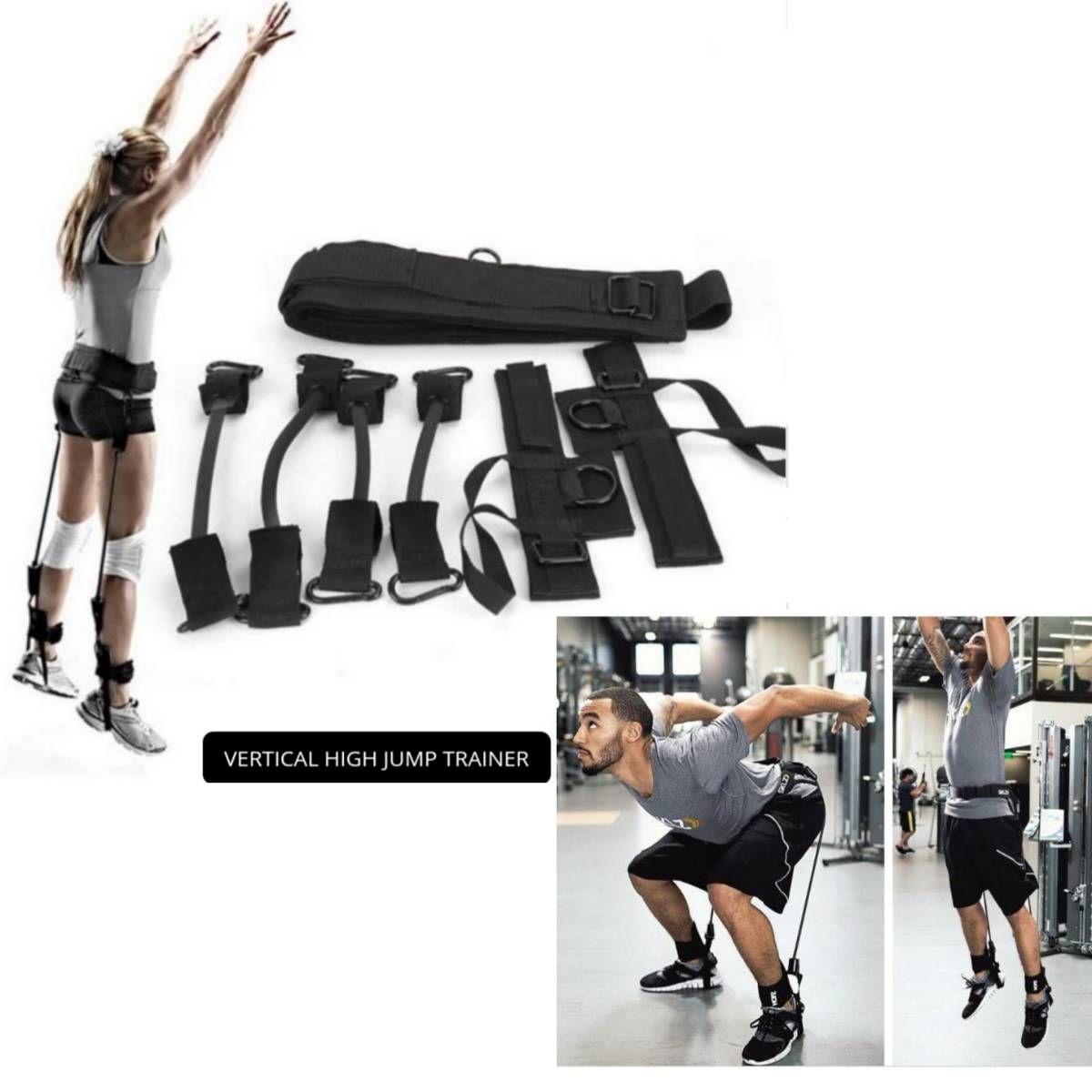 MOVI - Set de Bandas Elasticas de entrenamiento Salto y Resistencia
