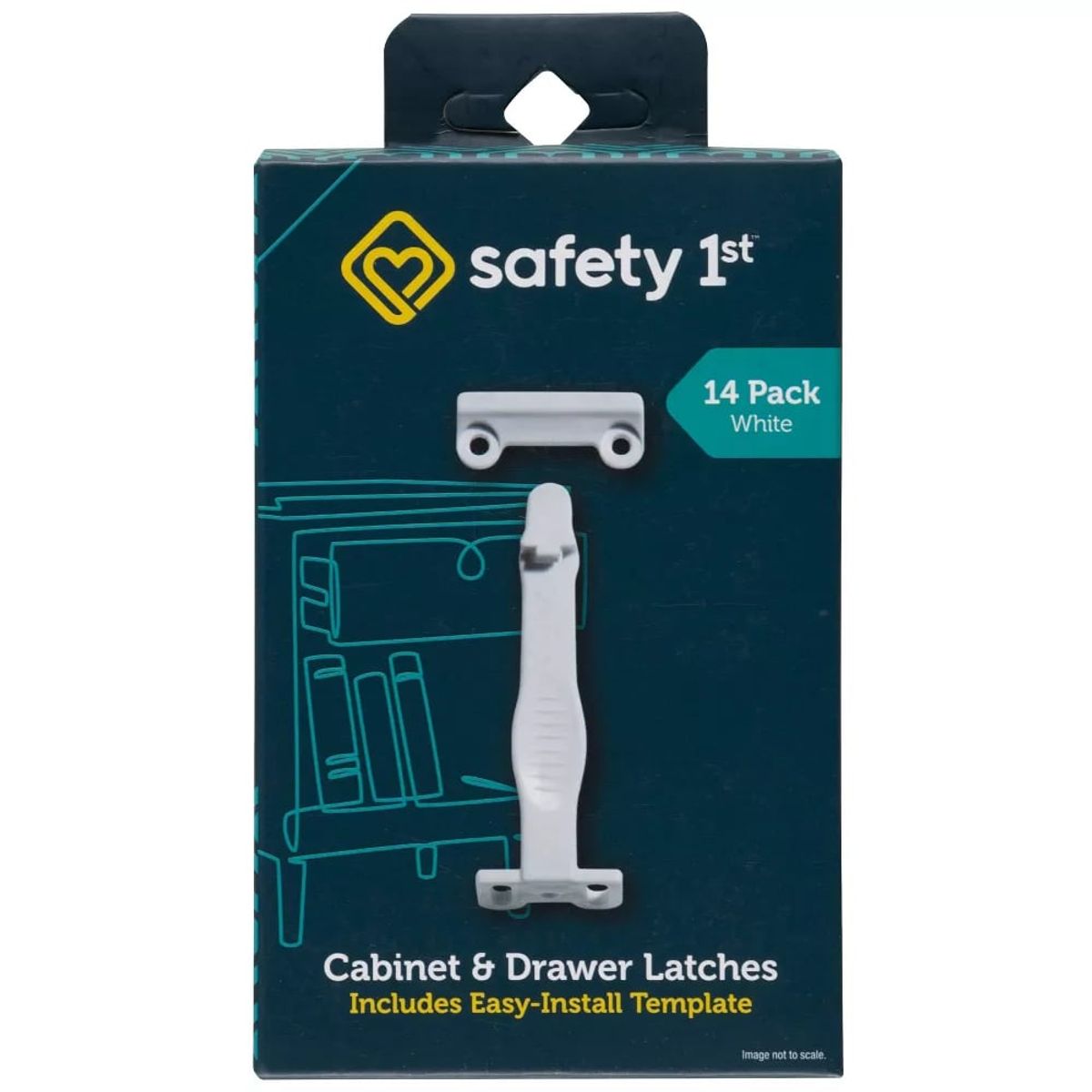 SAFETY 1ST - Pack 14 Un. Seguros para Cajones y Armarios SAFETY 1ST