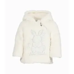 LIMONADA - Chaqueta bebé con conejo blanco