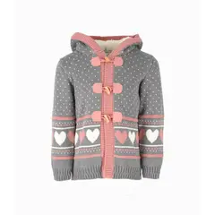 LIMONADA - Chaleco bebés tejido gris