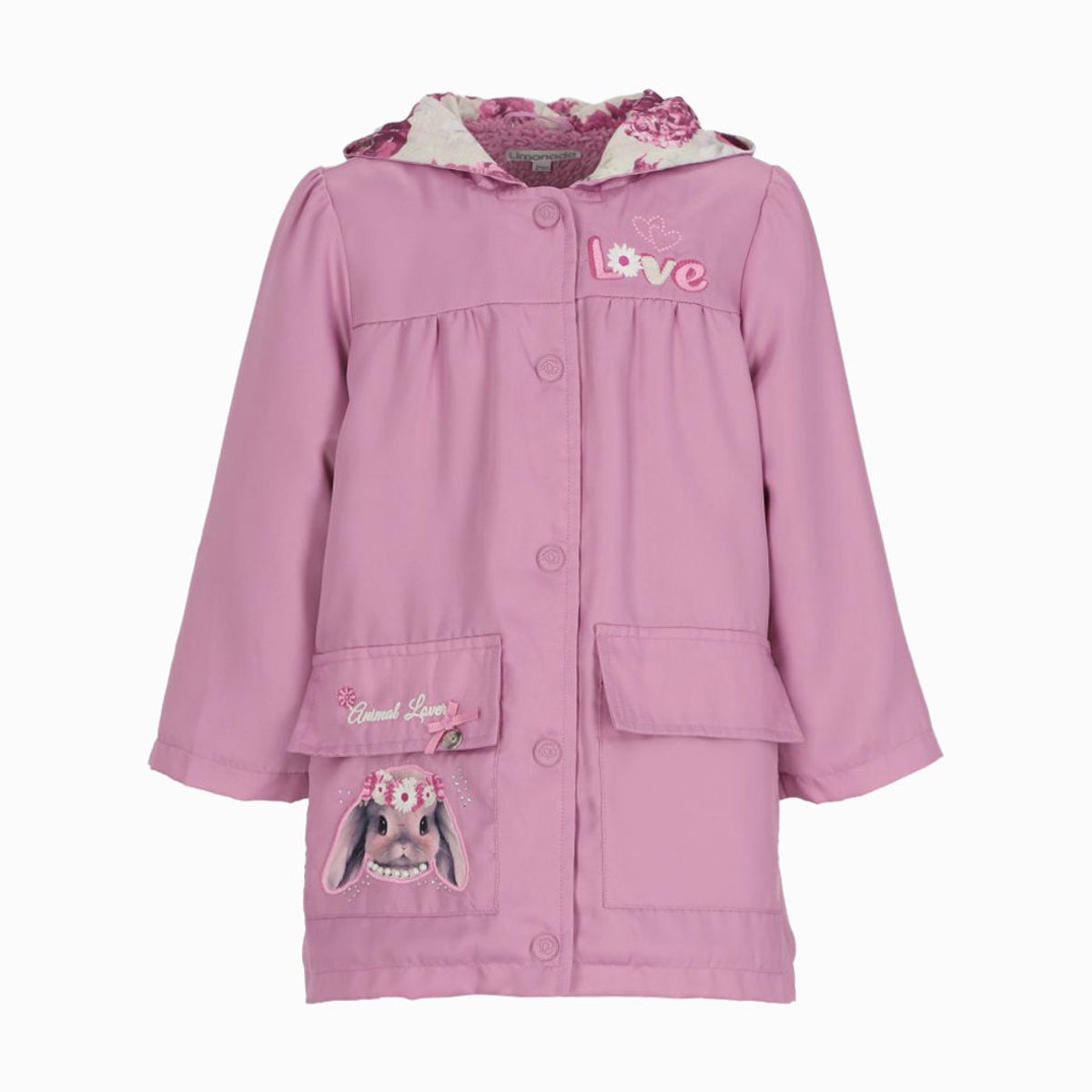 LIMONADA - Chaqueta bebé love palo rosa Limonada