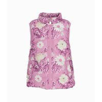 Parka bebé sin mangas palo rosa