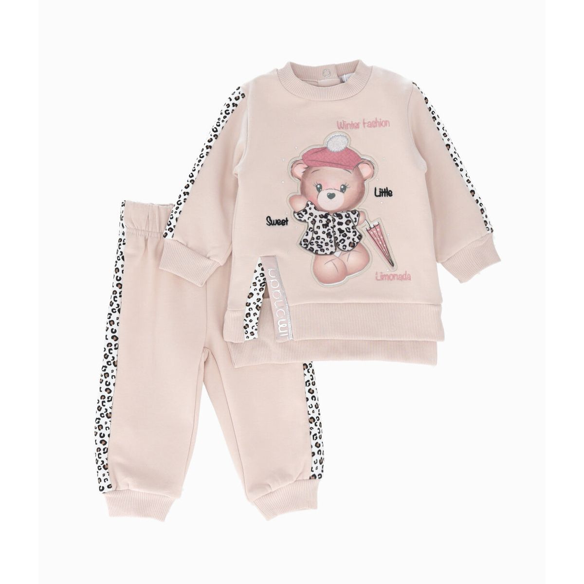 LIMONADA - Conjunto bebés con oso beige Limonada