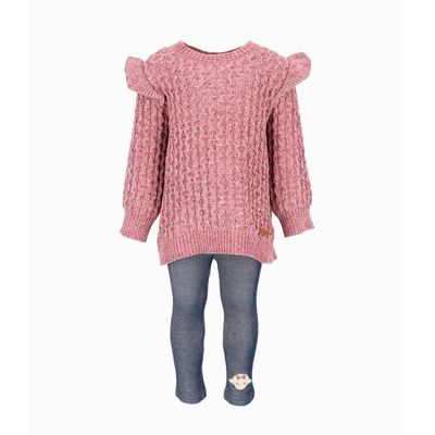 Imagen 2 del producto Conjunto bebés tejido burdeo