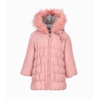 Parka bebés acolchada palo rosa