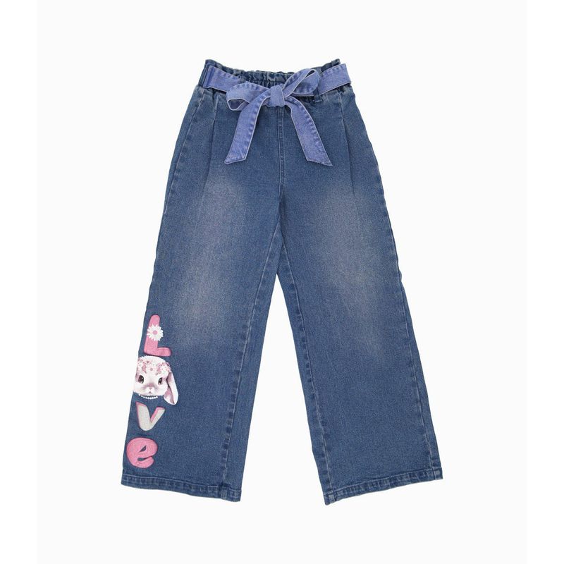 LIMONADA - Jeans bebé love celeste Limonada