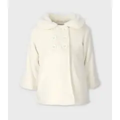 LIMONADA - Abrigo bebés micropolar blanco