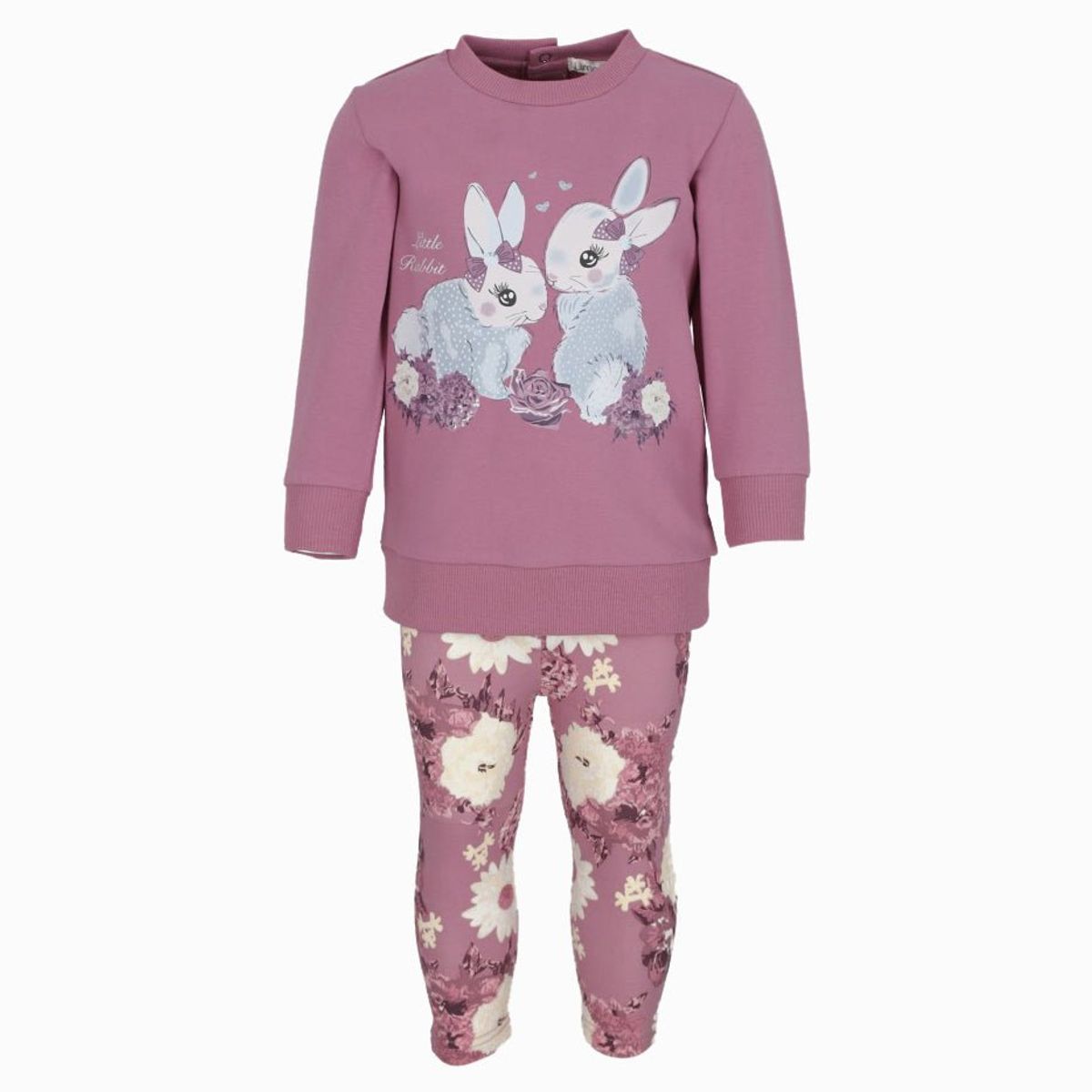 LIMONADA - Conjunto bebé con conejos palo rosa Limonada