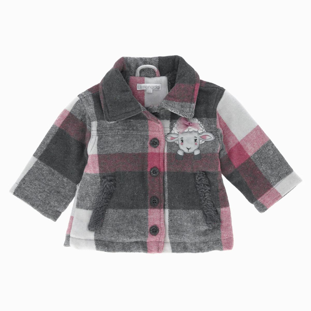LIMONADA - Chaqueta bebés cuadrillé gris Limonada