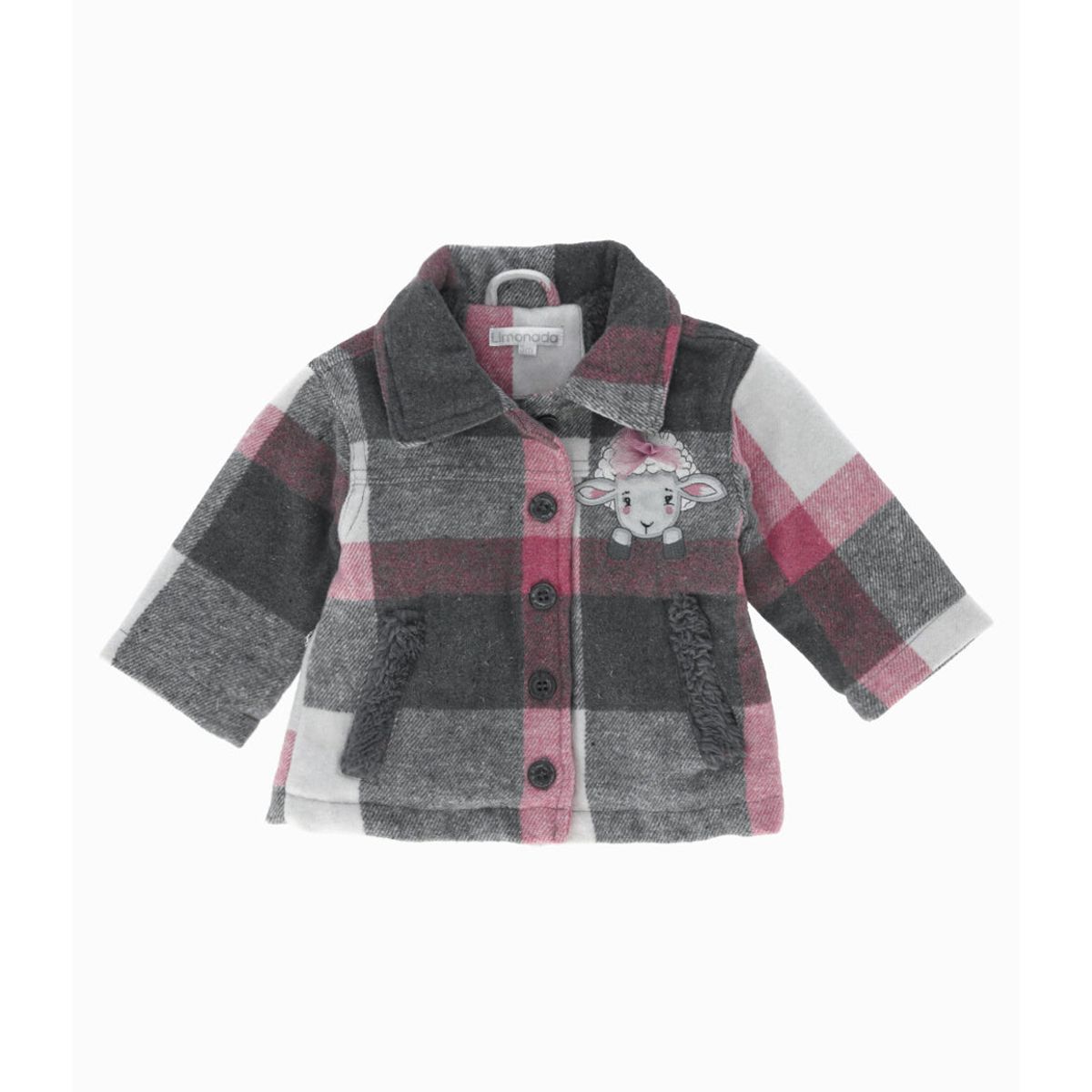 LIMONADA - Chaqueta bebés cuadrillé gris Limonada