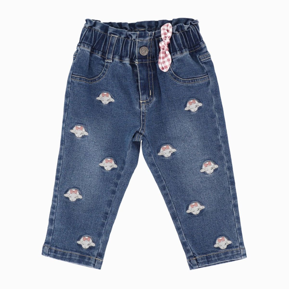 LIMONADA - Jeans bebés con ovejas azul marino Limonada