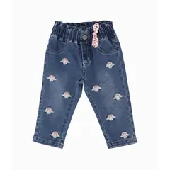 LIMONADA - Jeans bebés con ovejas azul marino