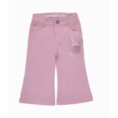 LIMONADA - Pantalón bebé wide leg palo rosa