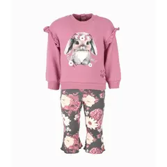 LIMONADA - Conjunto bebé flare palo rosa