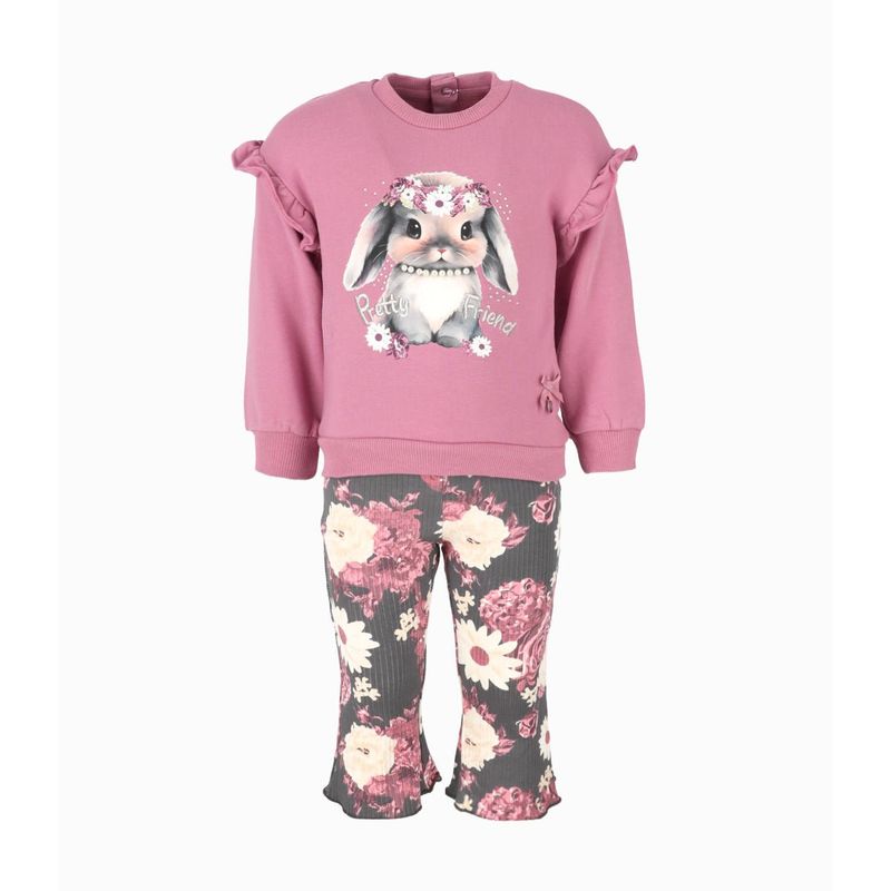 LIMONADA - Conjunto bebé flare palo rosa Limonada