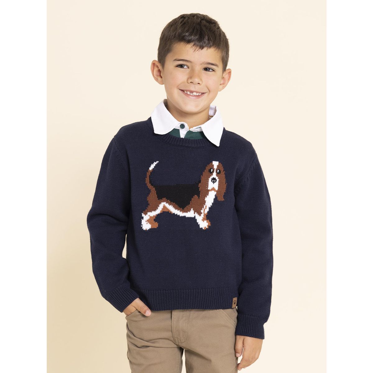 HUSH PUPPIES - Chaleco Basset Niño Azul HUSH PUPPIES