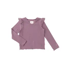 HUSH PUPPIES - Polera Manga Larga Lupe Niña Morado