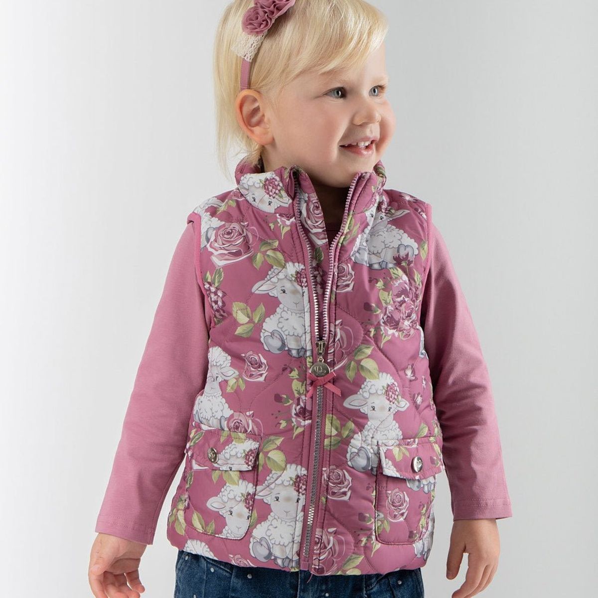 LIMONADA - Parka bebés sin mangas palo rosa Limonada