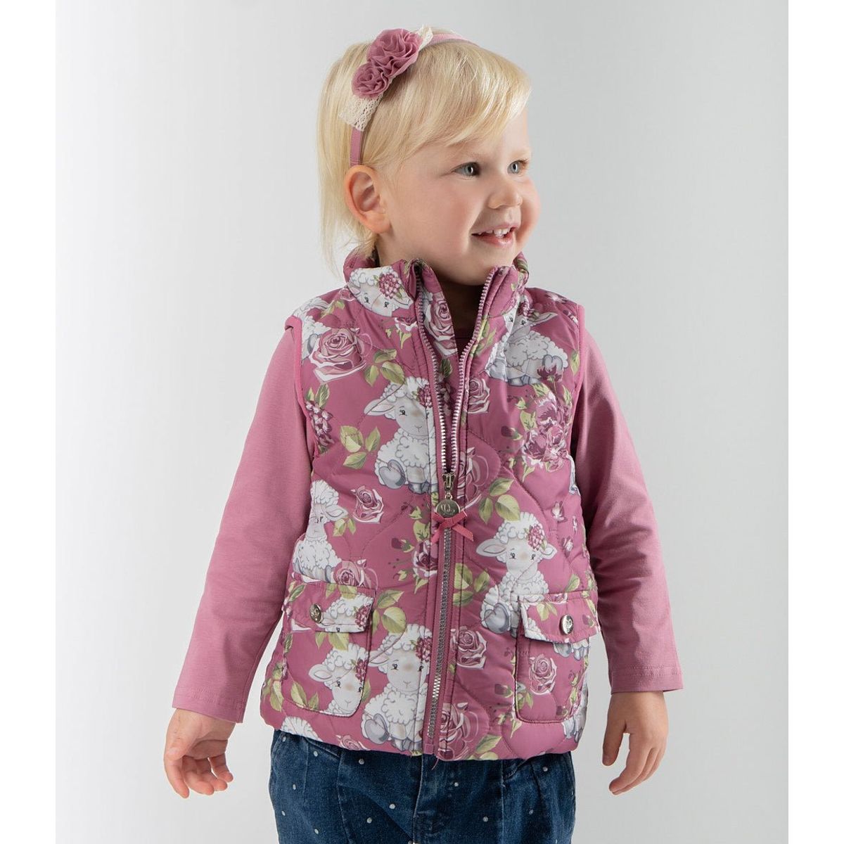 LIMONADA - Parka bebés sin mangas palo rosa Limonada