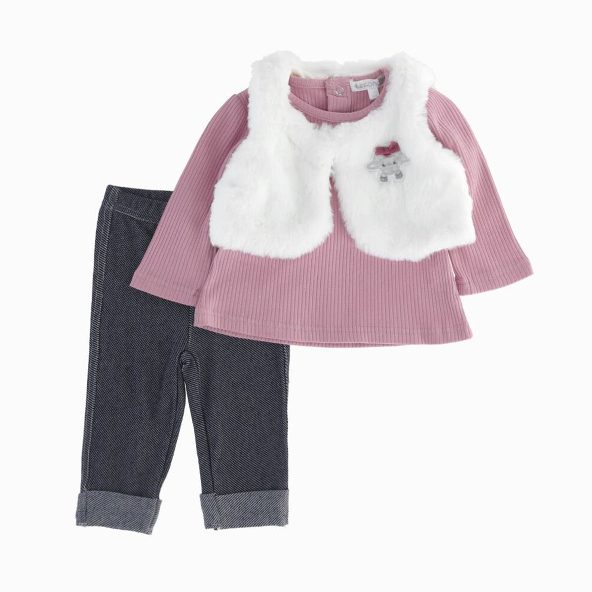 LIMONADA - Conjunto bebés con bolero palo rosa Limonada