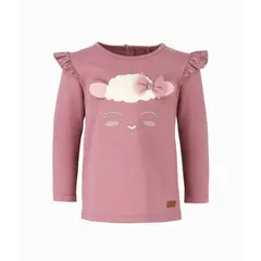 LIMONADA - Polera bebés con vuelos burdeo