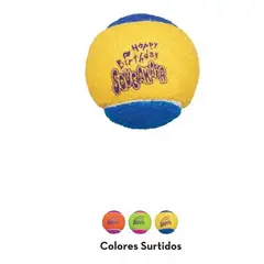 KONG - Pelotas Para Perro Birthday Feliz Cumpleaños Talla M X3