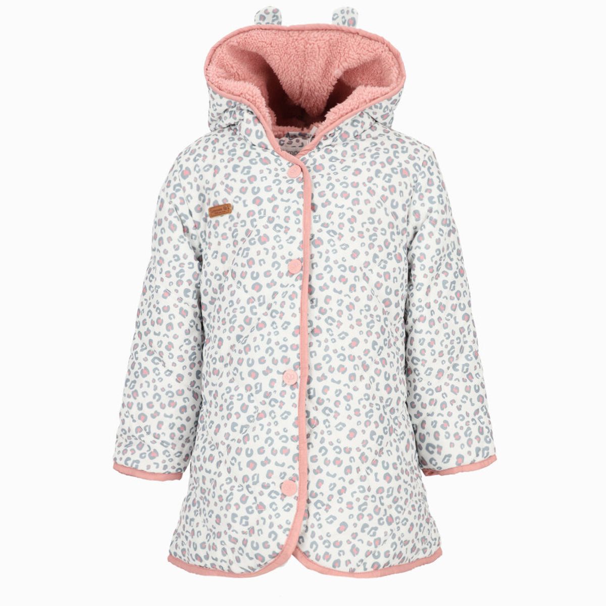 LIMONADA - Parka bebés animal print palo rosa Limonada