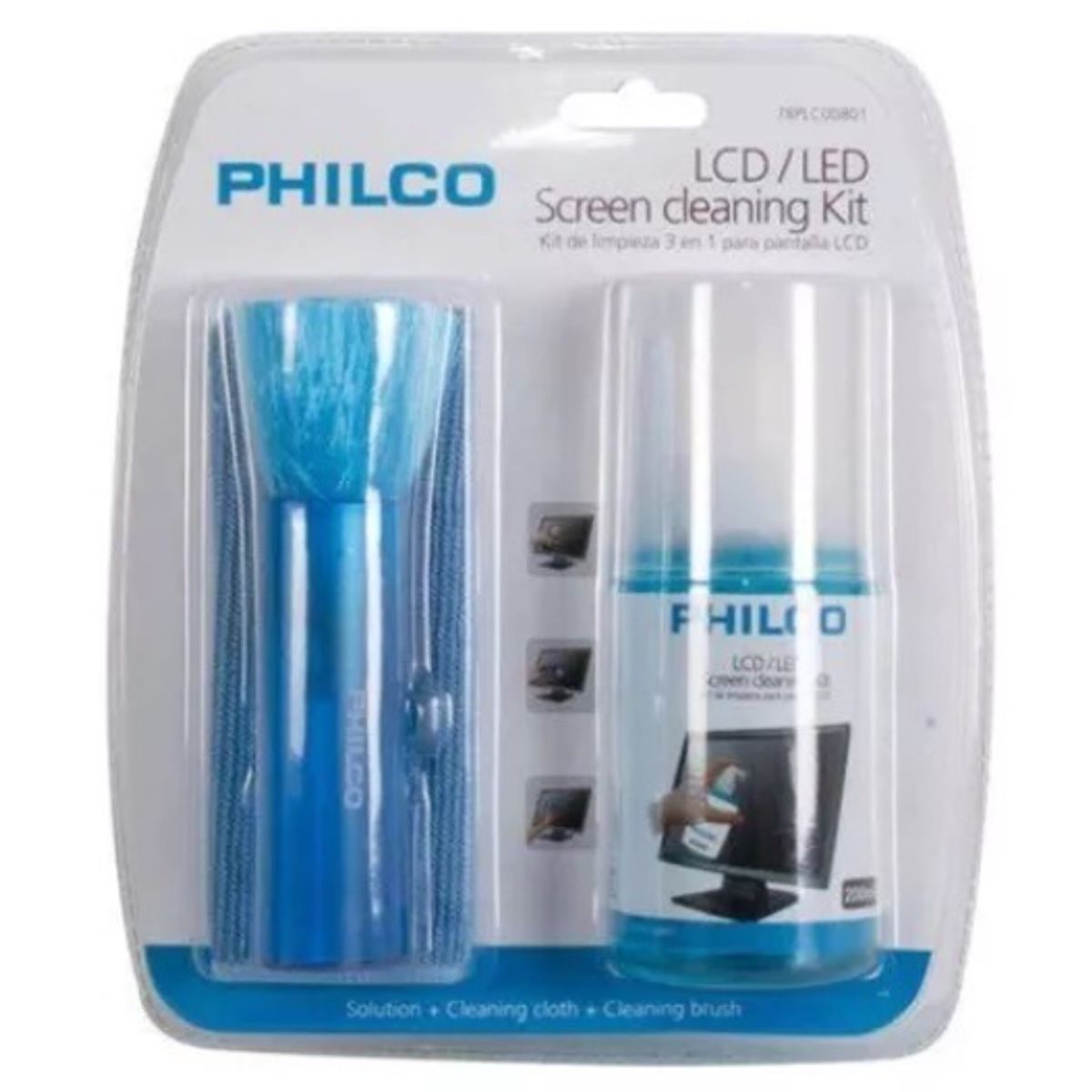 PHILCO - Kit de Limpieza 3 en 1 PHILCO Pantallas  200ml