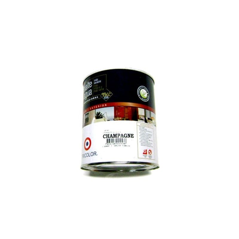 TRICOLOR - ESMALTE AGUA UN CUARTO DE GAL ROJO COLONIAL TRIC PROF