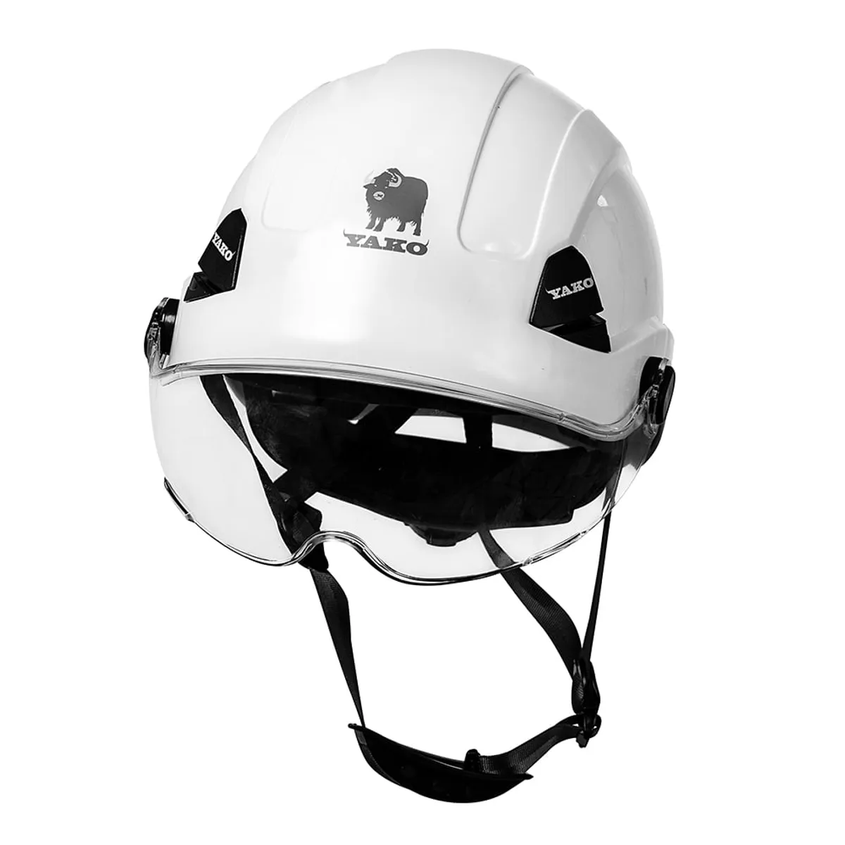 STEELPRO - Casco Yako Steelpro Blanco con visera ISP