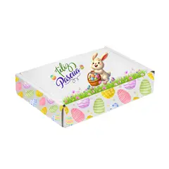 GENERICO - Pack 12 Cajas pequeñas conejito de pascua