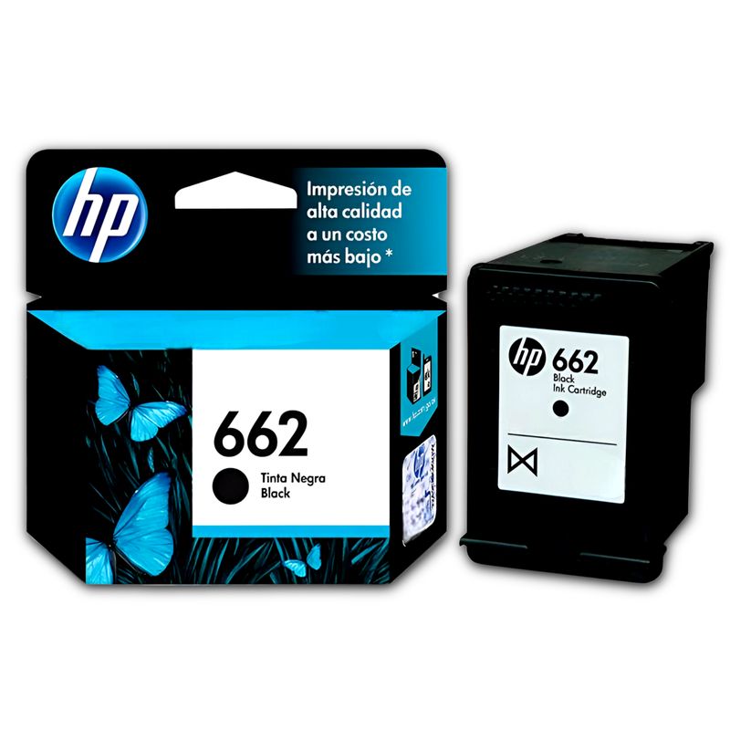HP - Tinta HP 662 Negra Cartridge Original CZ103AL Black 2ML