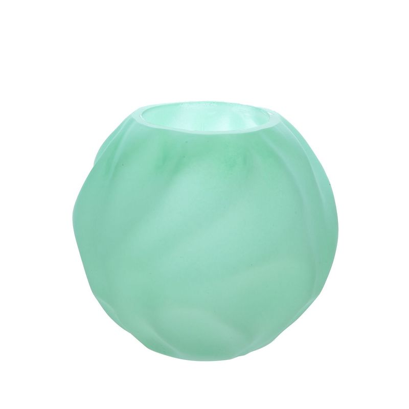 SOHOGAR - Pecera de vidrio verde menta 15 Cm